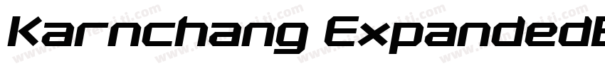 Karnchang ExpandedBoldItalic字体转换